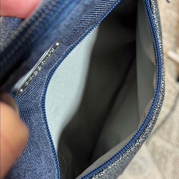 BAGGALLINI ANTI THEFT DENIM AND KNIT TRAVEL CONVERTIBLE BACKPACK SLING BAG RFID - Picture 12 of 14